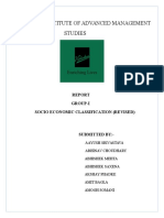 Kirloskar Institute of Advanced Management Studies: Group-I Socio Economic Classification (Revised)