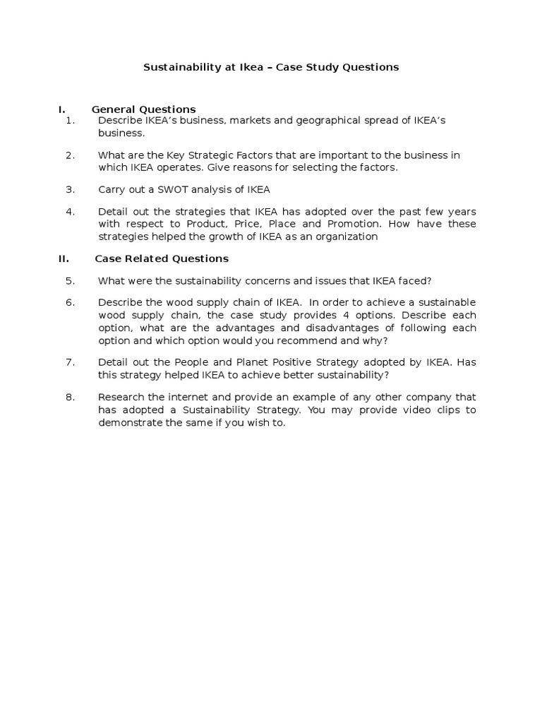 IKEA Sustainability Case Study Analysis | PDF