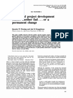Integrated Project Development Teams: Another F A D - ., or A Permanent Change
