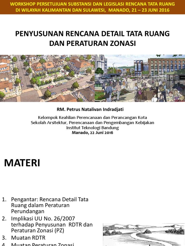Penyusunan RDTR dan Peraturan Zonasi | PDF