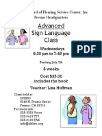 Advanced Sign Language Class: Deaf and Hard of Hearing Service Center, Inc Fresno Headquarters