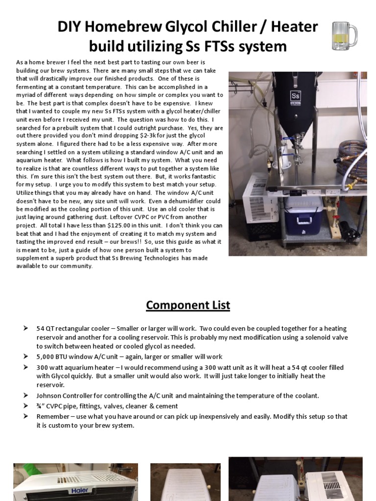 Diy Glycol Chiller Mini Fridge / SSBrewtech ferment temp control Page