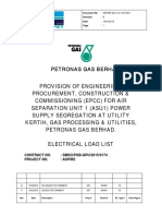 Cover Electrical Load List