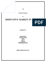 Project on derivative market
