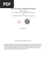 Psychiatry Milestones
