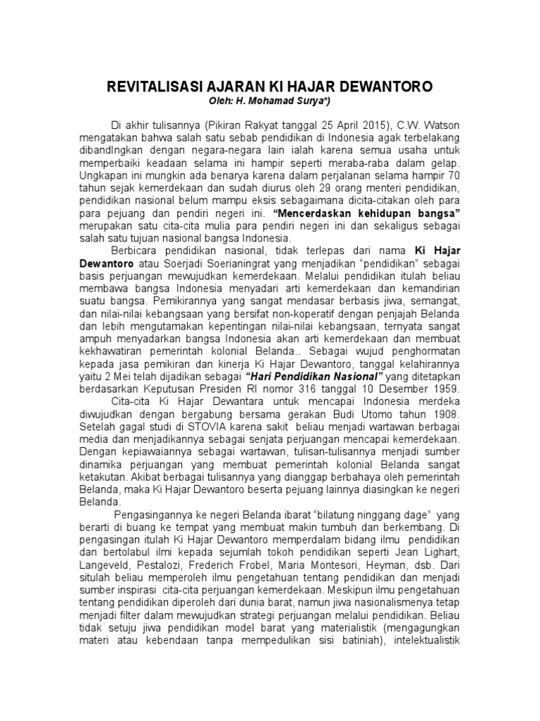 Pidato Tentang Ki Hajar