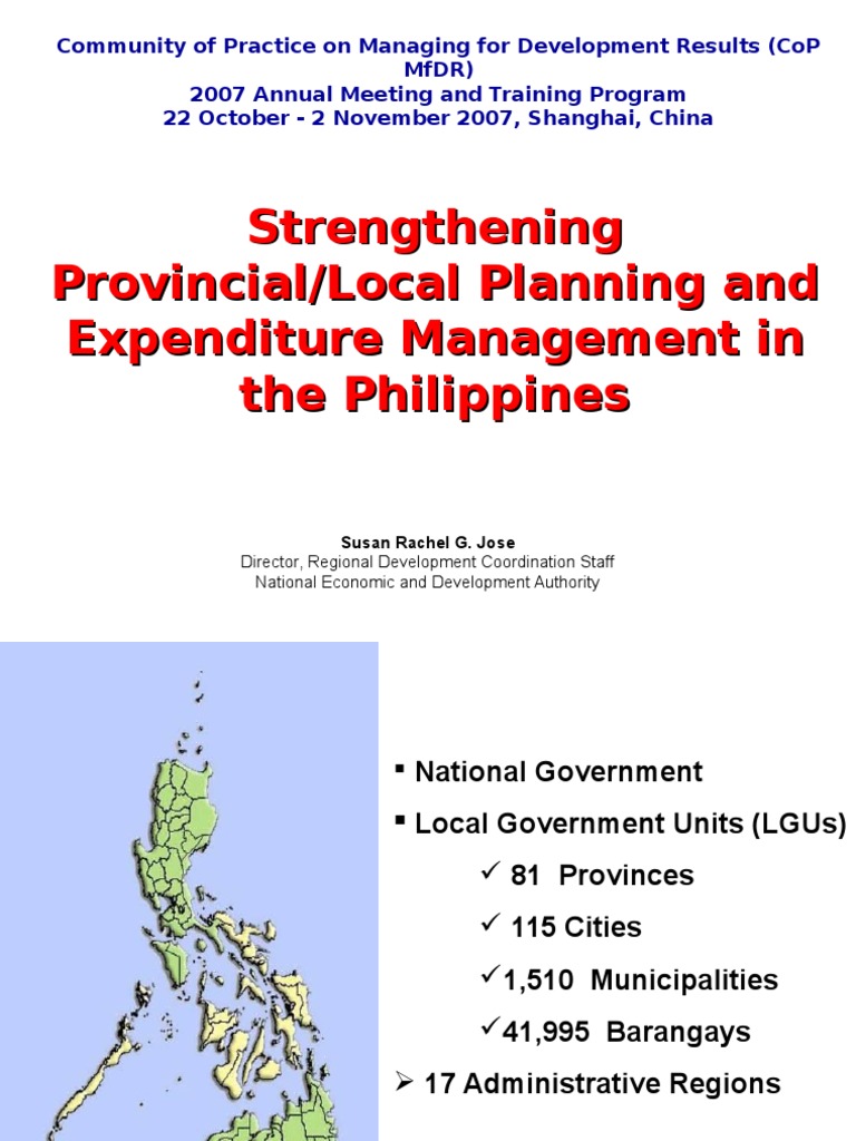 Strengthening Local Planning in the Philippines | PDF | Local ...