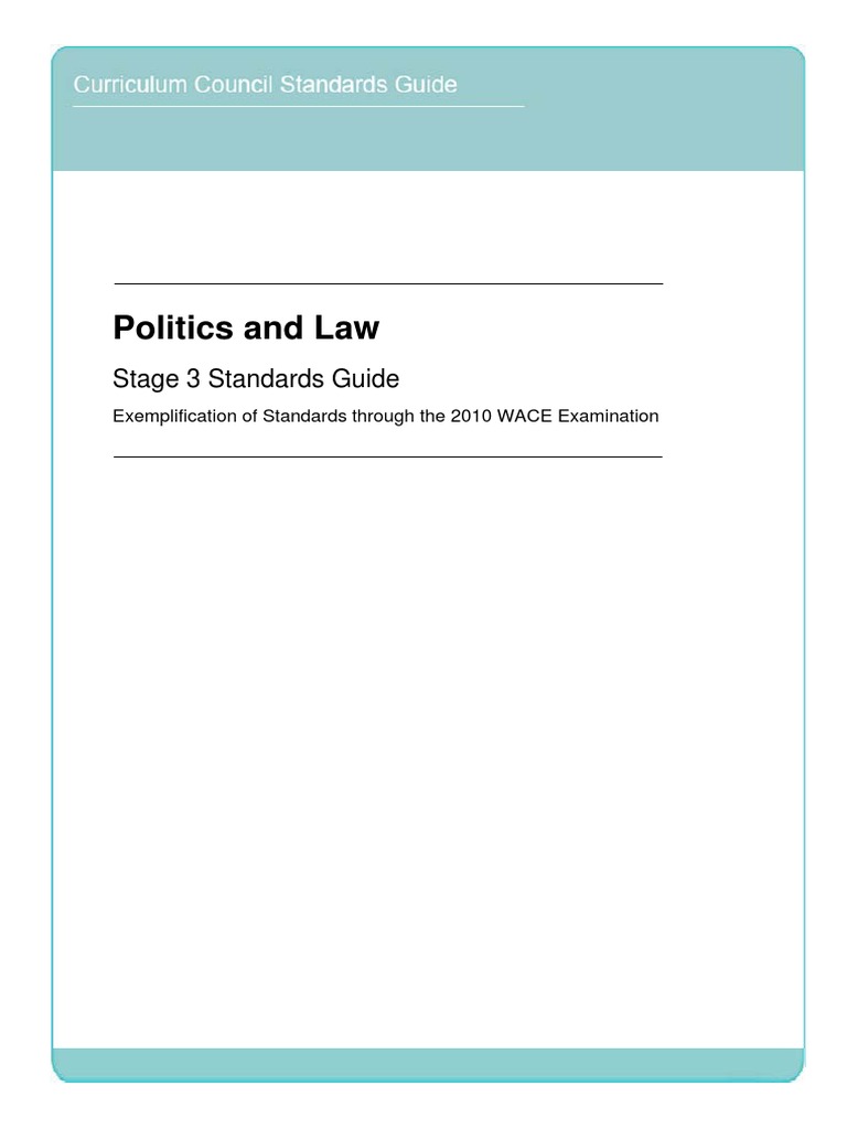 PAL 2010 Standards Guide PDF Constitution Judiciaries