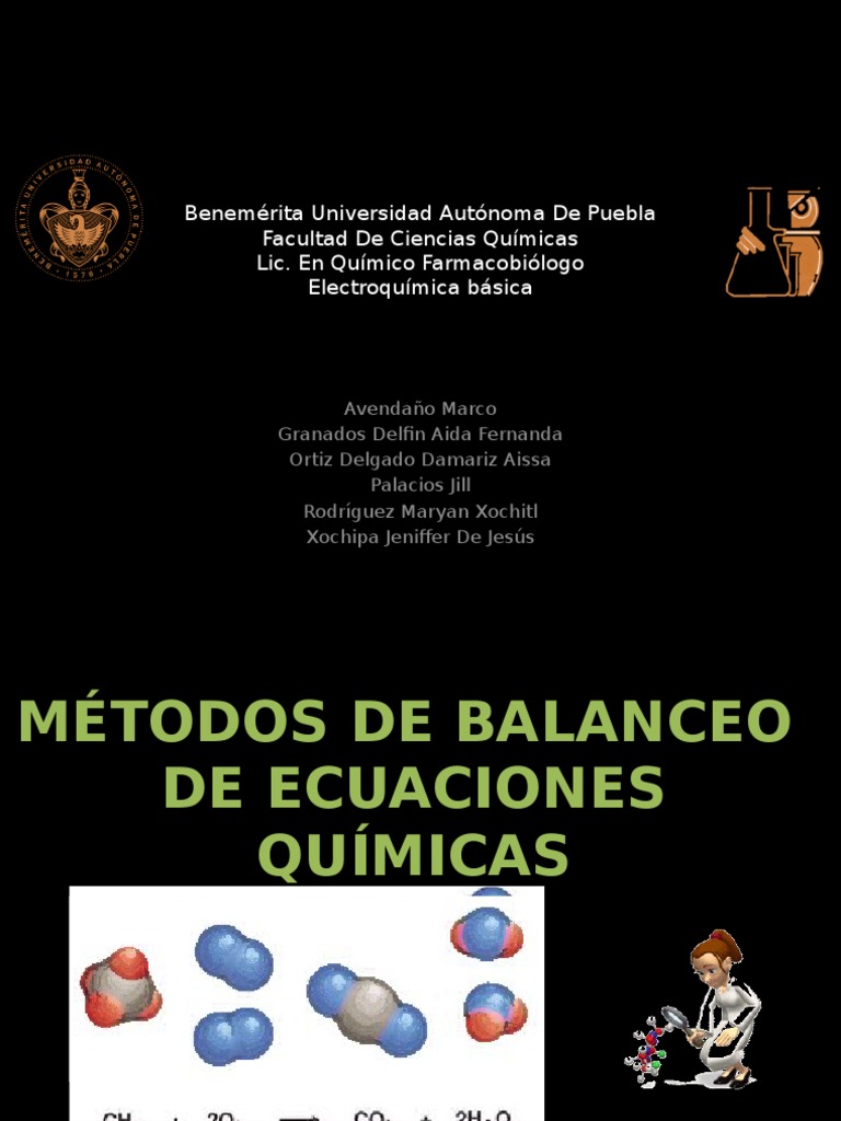 Métodos de Balanceo de Ecuaciones Químicas | PDF | Redox | Ciencias fisicas