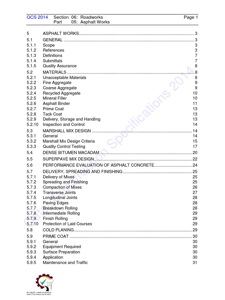 06-4 QCS 2014 | PDF | Road Surface | Asphalt