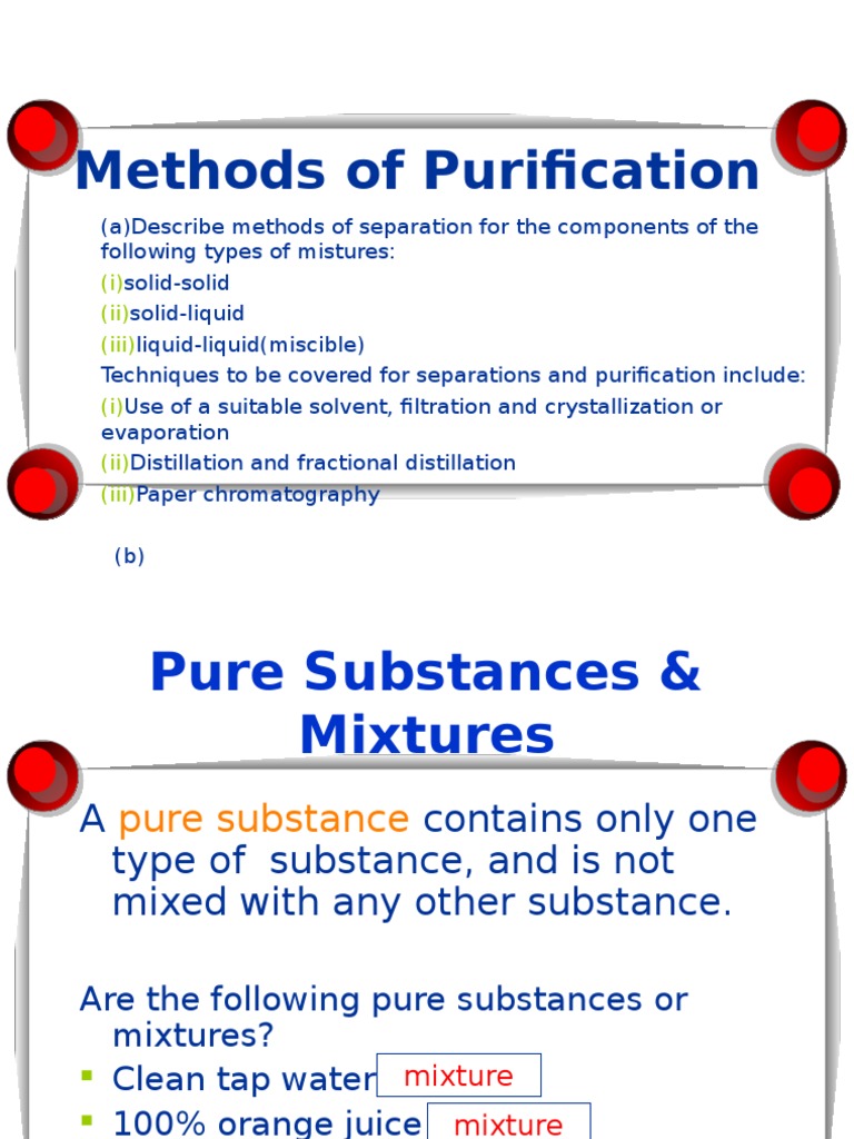 Overview of Separation Techniques | PDF | Distillation | Filtration