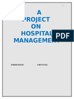 C Language Project On Hospital Management System
