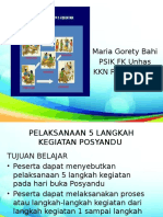 5 Langkah Kegiatan Posyandu