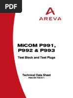 5B Accessories 5D Test Blocks MiCOM P991, P992 & P993 | PDF ...