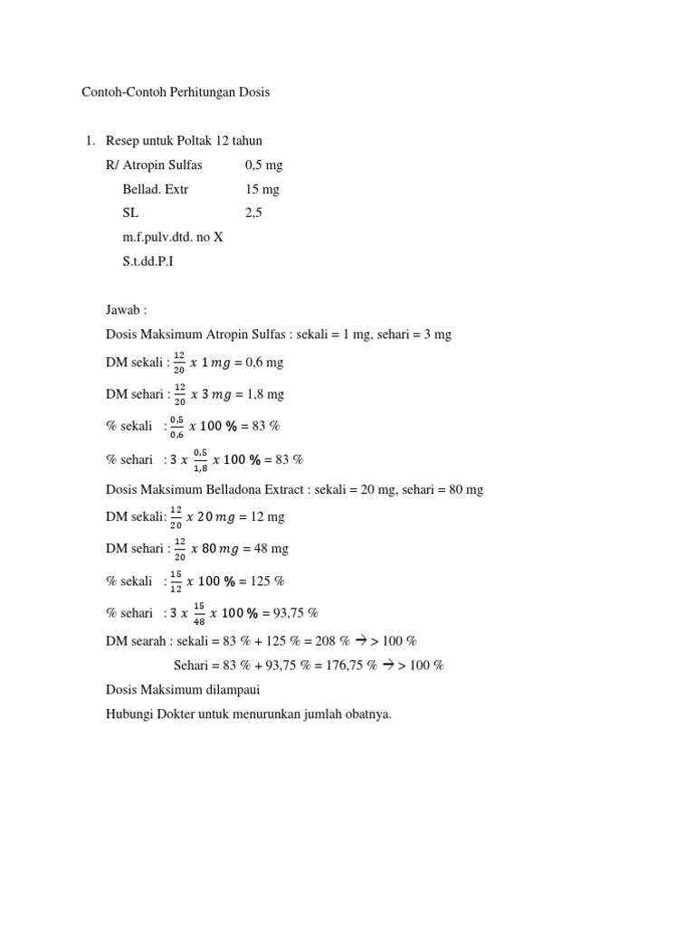 Fordas Perhitungan Dosis Obat