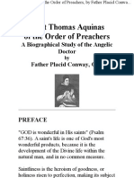 Saint Thomas Aquinas of the Order of Preachers, By Father Placid Conway