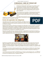 Operador de Máquinas - Como Se Tornar Um - PDF