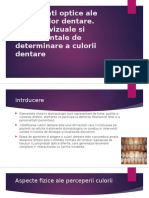 Proprietati Optice Ale Structurilor Dentare