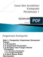Arsitektur Dan Organisasi Komputer 1