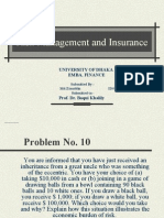 Risk Management and Insurance Assignment 01