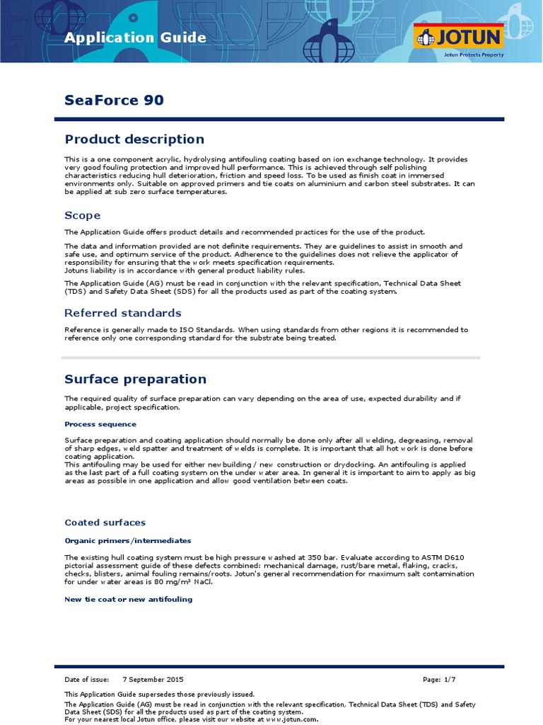 Application Guide Paint Specification (Technical Standard)