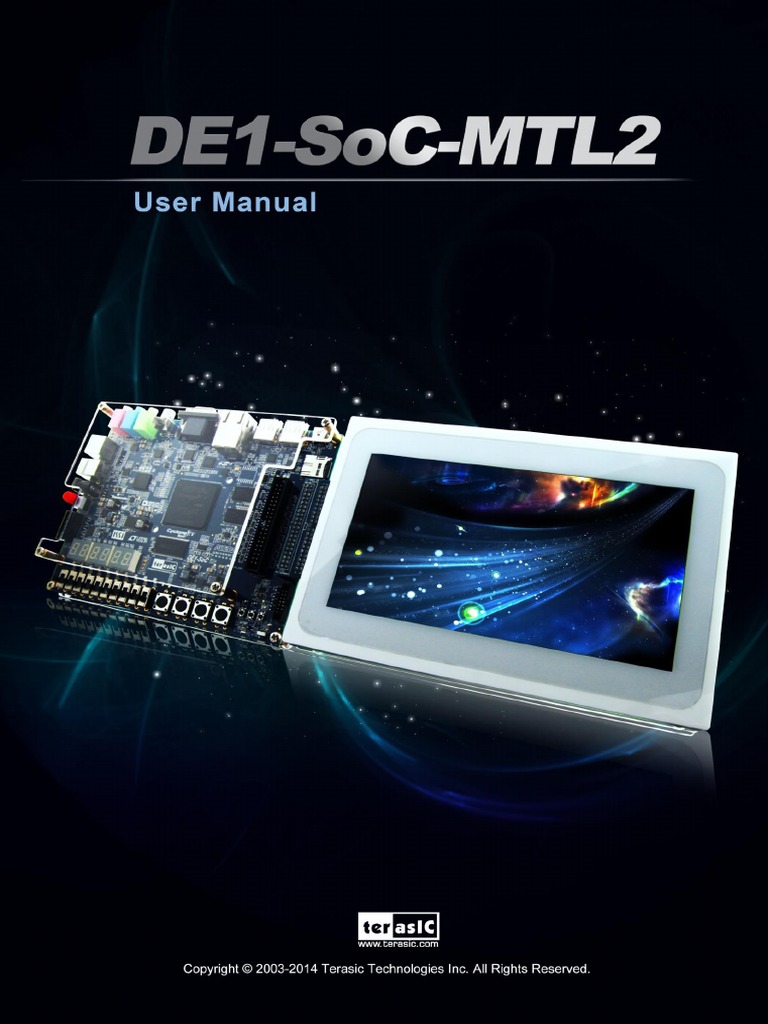 DE1 SoC MTL2 User Manual PDF Touchscreen Graphical User Interfaces