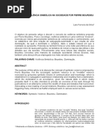 O papel da violência simbólica na sociedade por Pierre Bourdieu