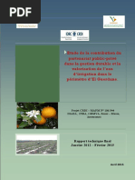 Etude de La Contribution Du Partenariat Public-Privé Dans La Gestion Durable Et La Valorisation de L'eau D'irrigation Dans Le Périmètre D'el Guerdane