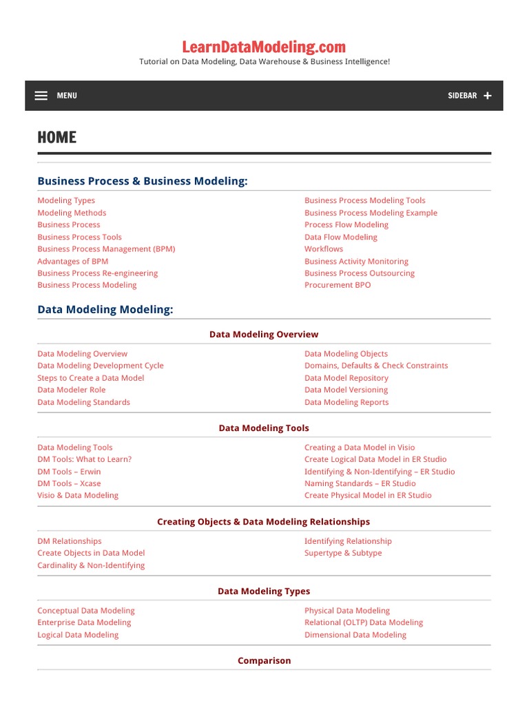 DATA MODELING OVERVIEW GUIDE intelligence overview