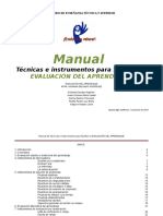 Tecnicas e Instrumentos para Evaluar El Aprendizaje