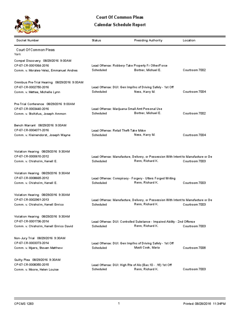 york-county-court-schedule-for-aug-29-2016-pdf-driving-under-the