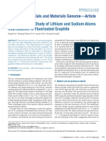 First Principles Study of Lithium and Sodium Atoms Intercalation in Fluorinated Graphite 2015 Engineering