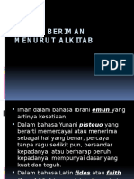 Orang Beriman Menurut Alkitab