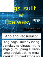 Pagsusulit at Ebalwasyon Fil 20