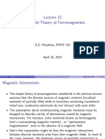 Mean Field Theory of Ferromagnetism: Chapter IV. Magnetism and Phase Transitions