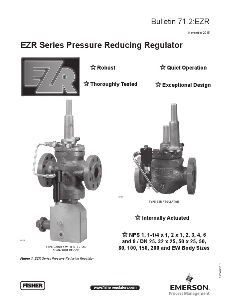 Fisher EZR Pressure Regulator Valve Pipe (Fluid Conveyance)