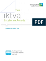 Iktva Awards Criteria