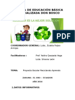 Esquema General de Proyectos Escolares 2016-2017