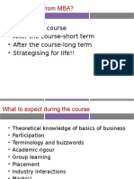 During The Course - After The Course-Short Term - After The Course-Long Term - Strategising For Life!!