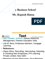 Amity Business School Mr. Rajnish Ratna