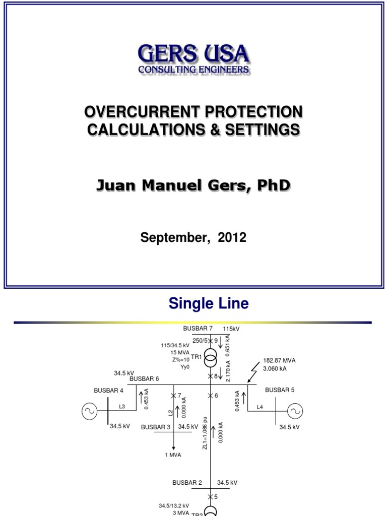 Overcurrent Protection Settings Guide | PDF | Relay | Engineering