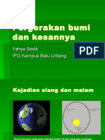 Bumi Berputar dan Bergerak Mengelilingi Matahari