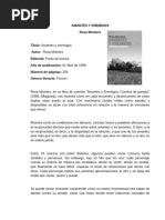 Amantes y Enemigos Reseña