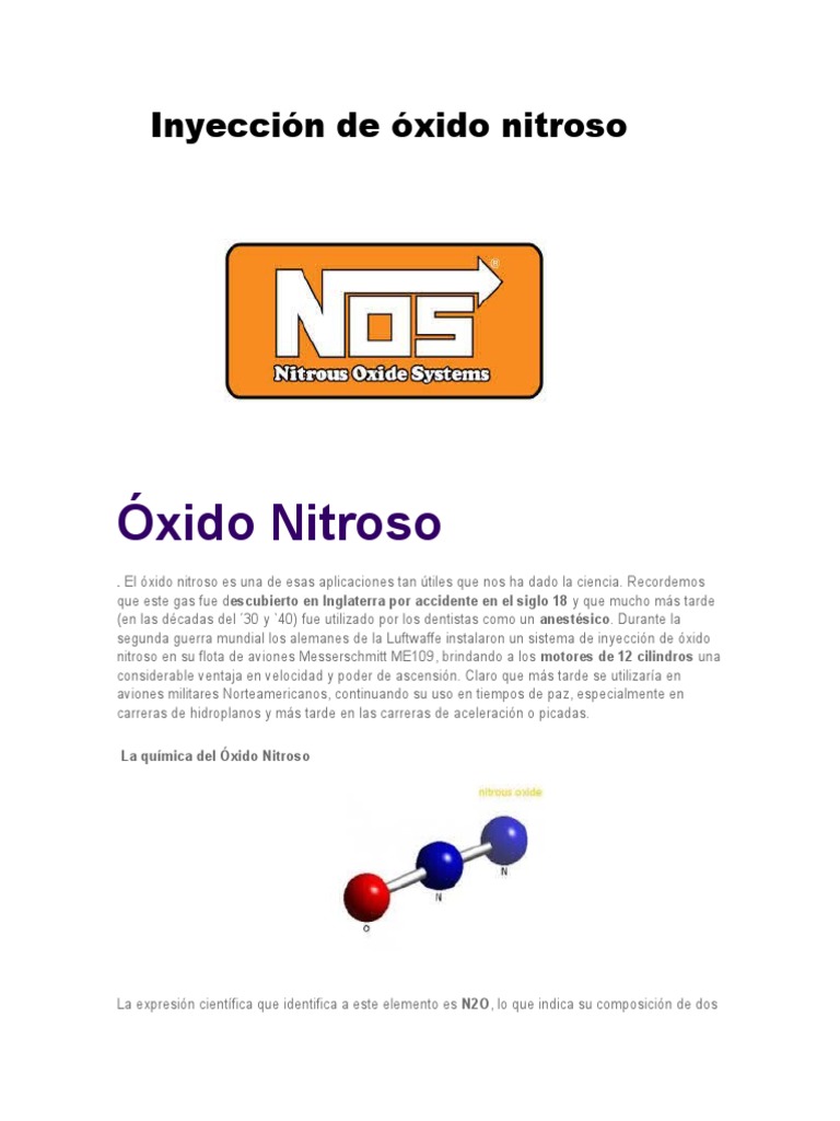 Óxido Nitroso - Todo lo que debes saber 