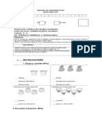 1° Prueba adaptada de Matematicas 3°  A Septiembre