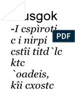 Musgok: I Cspìroti C I Nirpi Cstîi Titd'lc KTC 'Oadeis, Kîi Cxostc