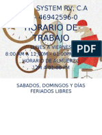 Horario de Trabajo