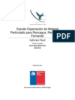 Informe de Especiacion Material Particulado San Fernando