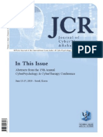 Journal of CyberTherapy and Rehabilitation, Volume 3, Issue 2, 2010