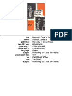 James R. Brandon-Brandon's Guide To Theater in Asia-University Press of Hawaii (1976)